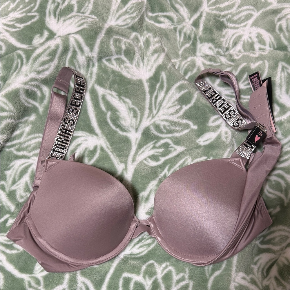 Victoria's Secret Lavender Bra with Embellished Straps
